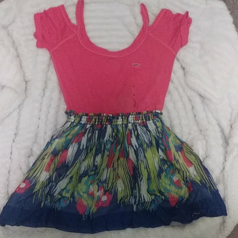 Hollister skirted shirt